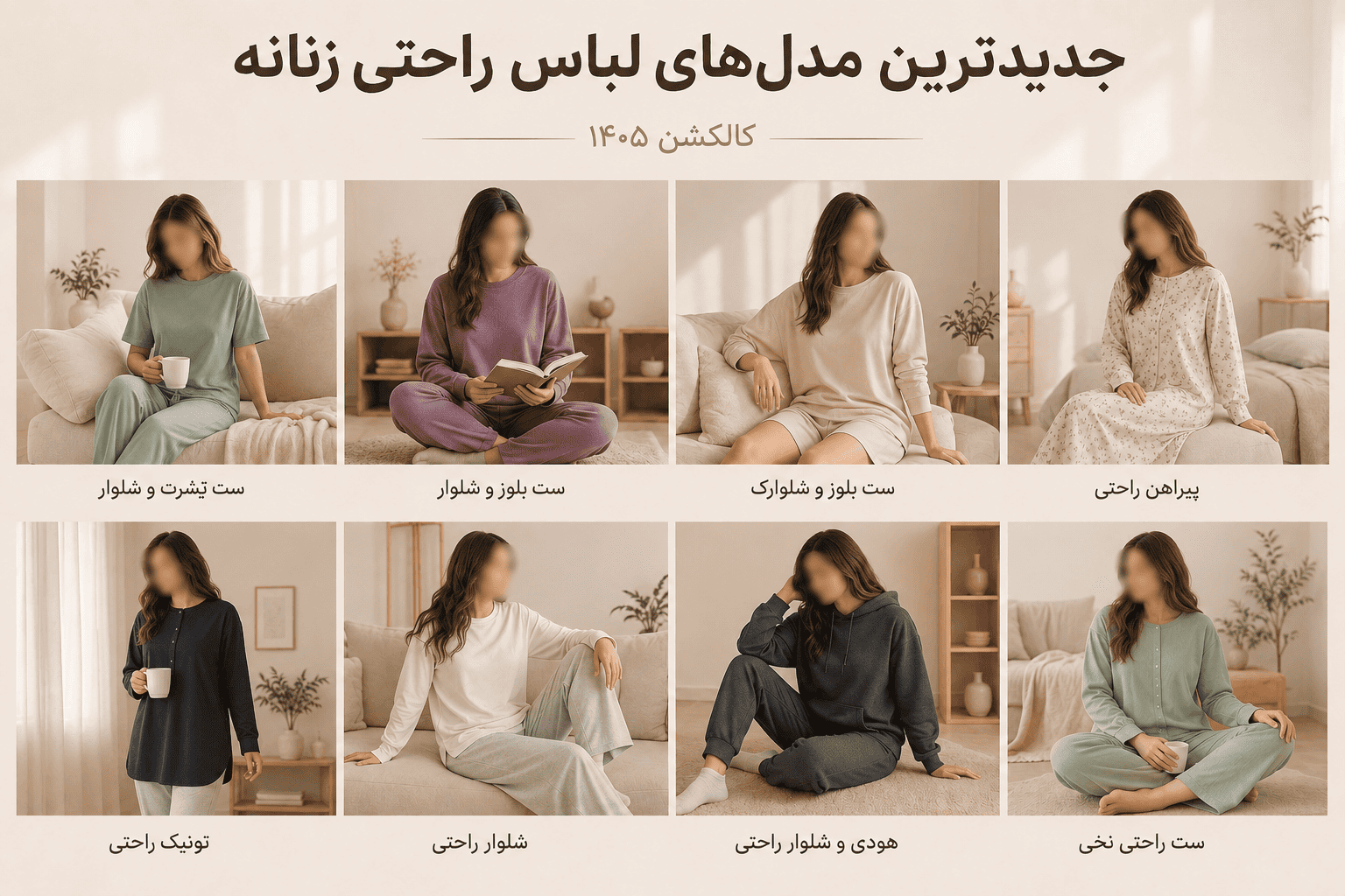 جدید ترین مدل های لباس راحتی زنانه